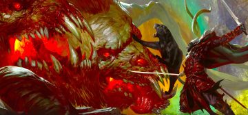 Un célebre elfo oscuro, equipado con cimitarras, y apoyado por su pantera negra, se lanza a la carga contra una criatura de múltiples cabezas de aspecto aterrador. Esto es una situación en que el artículo de reglas de iniciativa en la Marca del Este tiene relevancia.